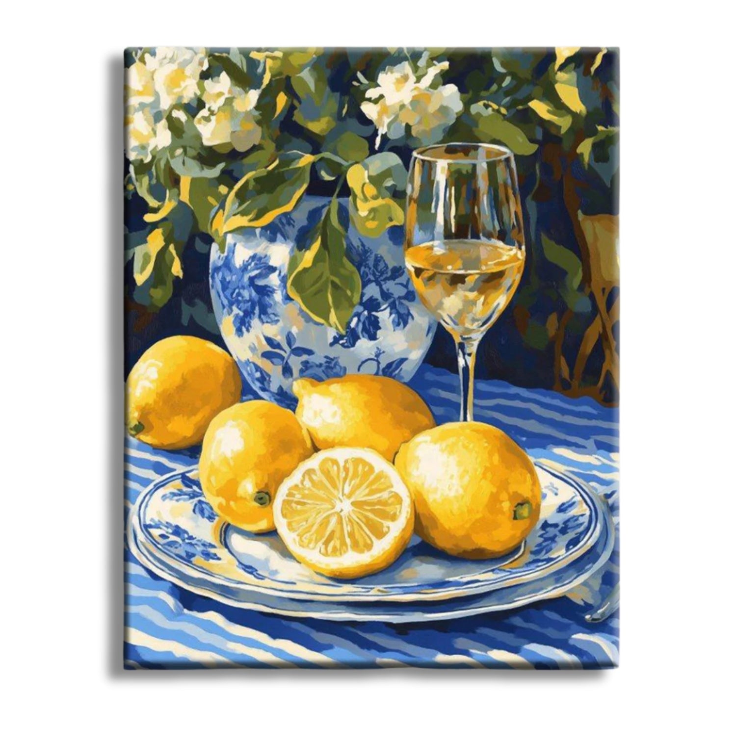 Santorin Zitronen Motiv